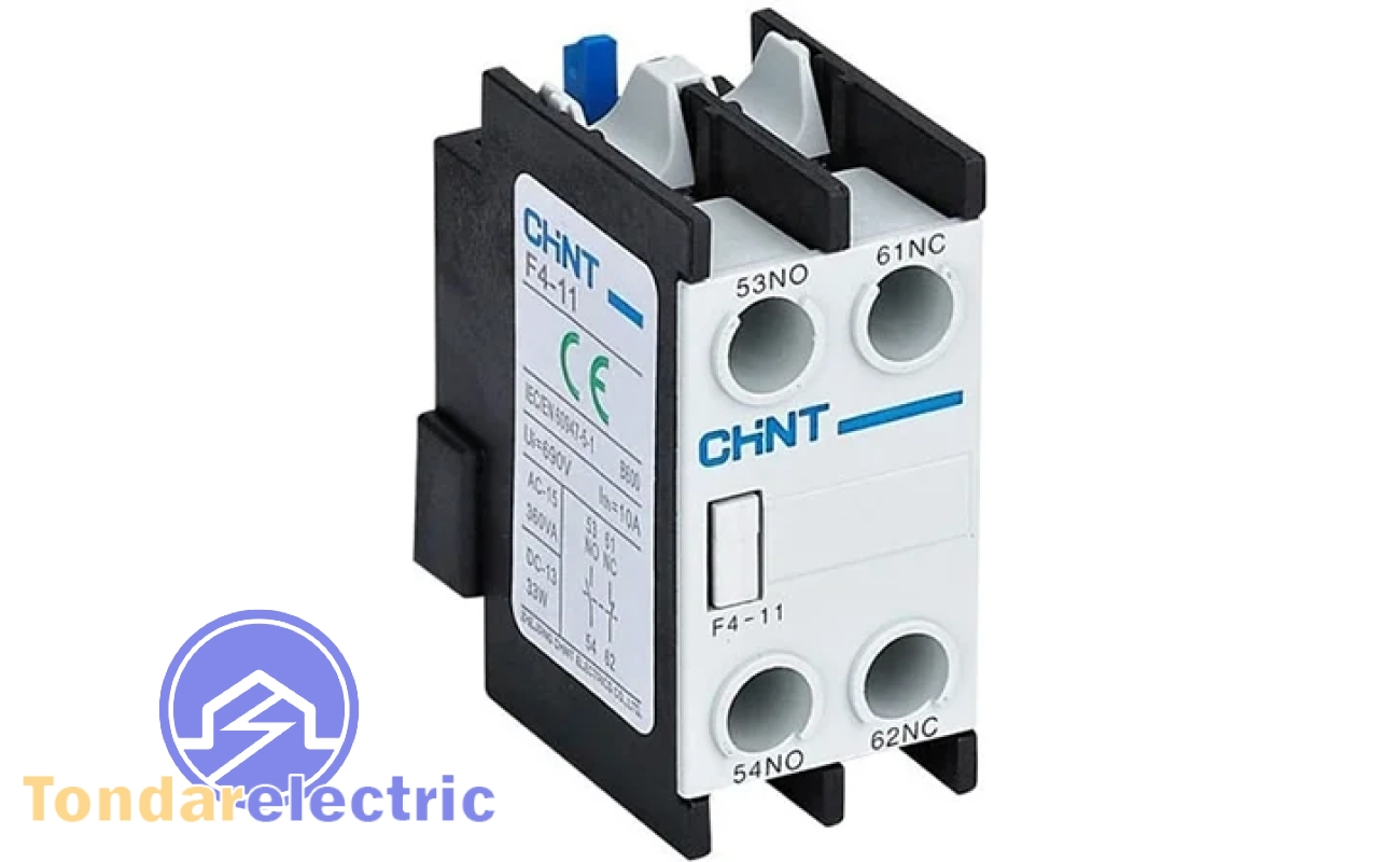 Auxiliary contact contactor chint F4 11
